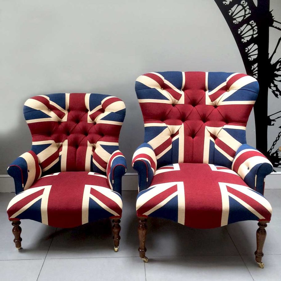 Winston Union Jack Chair handcrafted seating