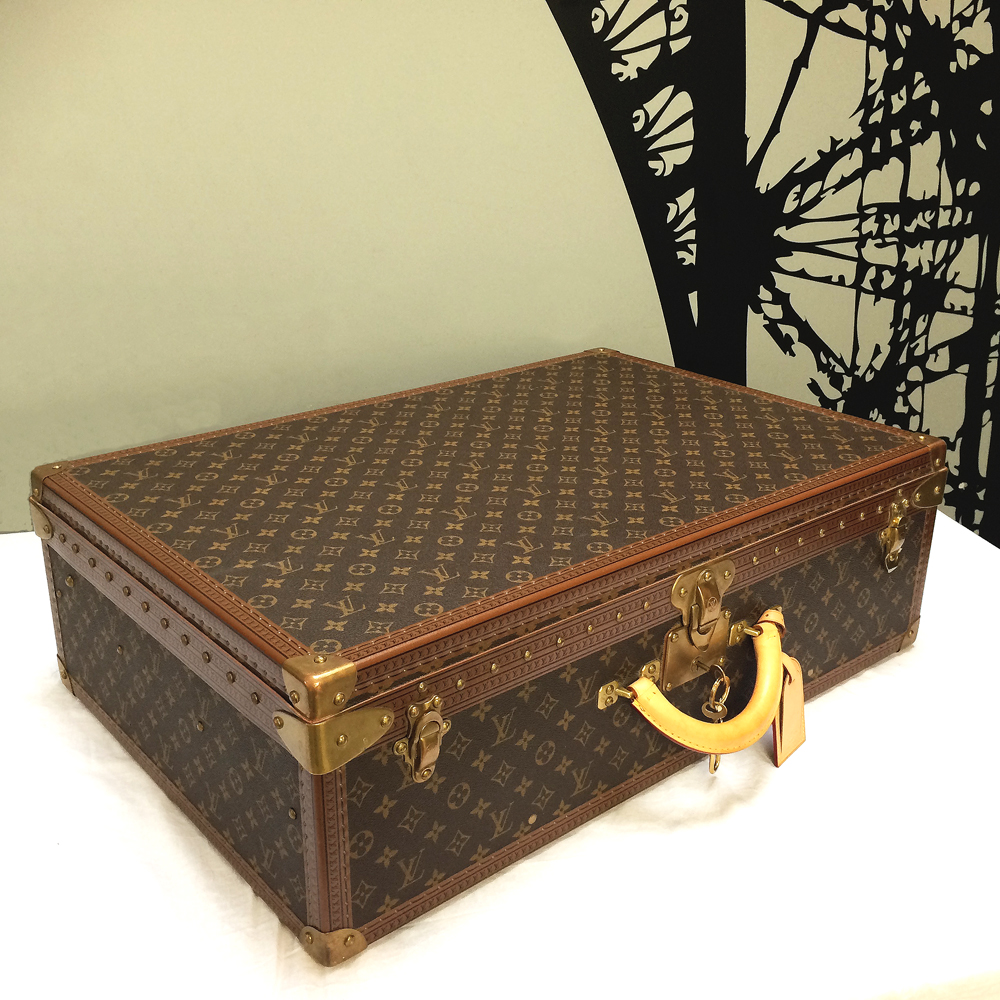 Louis Vuitton Trunk Case Alzer 70 Rare 1920s Vintage Ref: LV70
